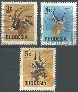 Rodesia #330 - 332   1974