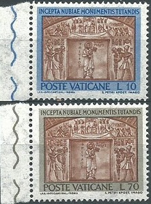 Vaticano #379 y #381 1964 Nuevas
