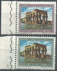 Vaticano #380 y #382 1964 Nuevas