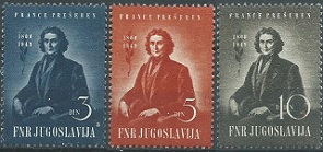 Yugoslavia #257 - 259    1948  Serie completa Nuevas NH