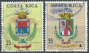 COSTA RICA #268 y #270 1969