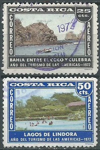 COSTA RICA #C552 y C555 1963