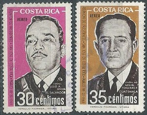 COSTA RICA  #C372 - C373    1963