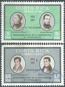 COSTA RICA  #C524 y #526    1971