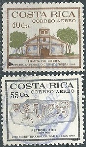 COSTA RICA #C536 - 537 1972