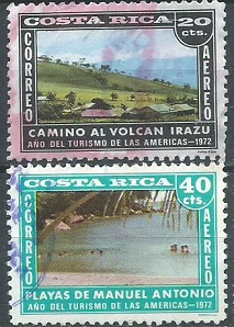 COSTA RICA  #C551 y C553 1963