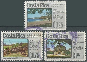 COSTA RICA  #C636 - C638  1975