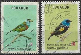 Ecuador #878 y #880 1973