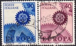 Italia #951 - 952 1967 Serie completa