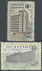 Panama #C189 y #C196  1955
