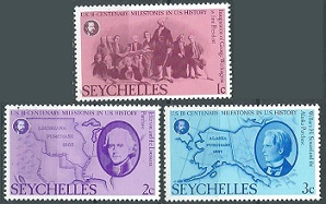Seychelles #370 - 372  1978  Nuevas