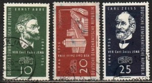 Alemania Republica Democratica #311 - 313 1956 Serie completa