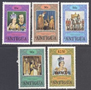 Barbuda #349 - 353 1978 Serie completa Nuevas NH