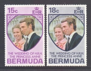 Bermuda #302 - 303    1968  Serie completa Nuevas NH