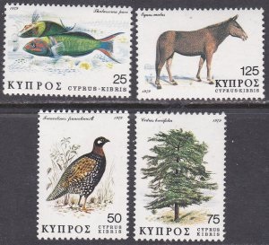 Chipre #516 - 519  1979  Serie completa Nuevas (Hinged)