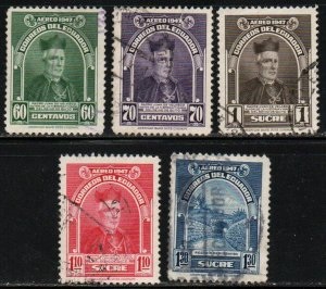Ecuador #C165 - C169 1947