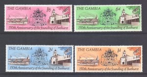 Gambia #228 - 231  1966  Serie completa  Nueva NH
