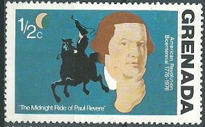 Granada #628   1975  Nueva NH  " Bicentenario de la independencia de Estados Unidos"