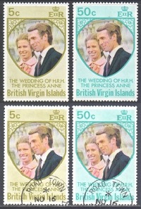 Islas Virgenes #260 - 261 1973 Serie completa en Nuevas y usadas NH