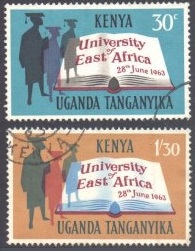 Kenya Uganda y Tanganica  #140 - 141  1963 Serie completa