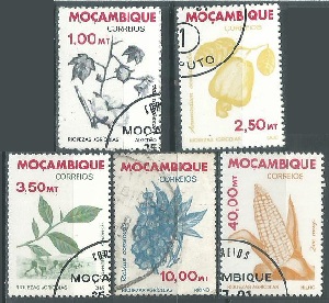 MOZAMBIQUE  #758, #760 - 761, #763 y #767   1981