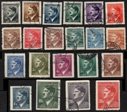 Bohemia y Moravia #62 - 82 1942  "Adolph Hitler"