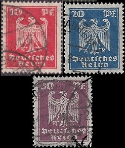 Alemania #332 - 334 1927