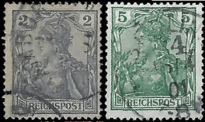 Alemania #52 y #54 1900