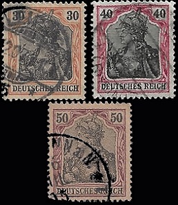 Alemania #71 - 73 1902