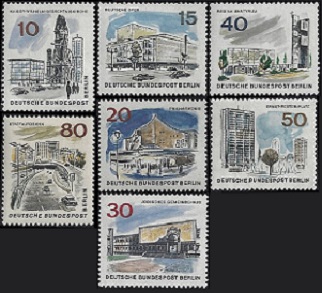 Alemania  Berlin #9N223 - 9N228 y #9N231 1956  Nuevas NH