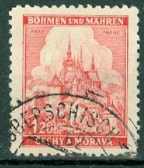 Bohemia y Moravia #52 1941 "Catedral de Praga"