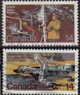 Canada #765 - 766  1978 Serie completa "Desarrollo de la minería"