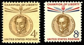 ESTADOS UNIDOS # 1110 - 1111  1958  Serie completa Nuevas NH  "S. Bolivar"