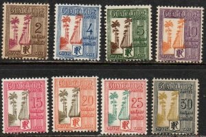 Guadalupe   #J25 - J32  1928 Nuevas (Hinged)