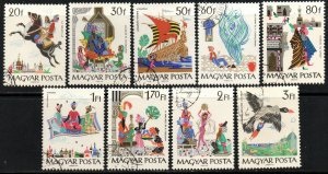 Hungria #1716 - 1724  1965  Serie completa  "Cuentos de las mil y una noches"