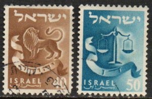 ISRAEL #108 - 109  1956