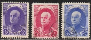 Iran #841 - 843  1936