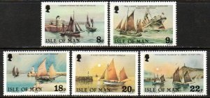 Isla de Man #184 - 188  1980 Serie completa Nueva NH "Centenario de la Real Misión Nacional a los Pescadores de Alta Mar"