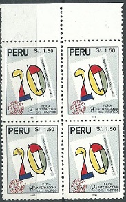 PERU #1058 1994 Cuadro Nuevas NH "Feria Internacional del Pacifico" REBAJADO