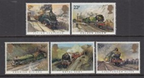 Gran Bretaña #1093 - 1097 1984 Serie completa Nueva NH "Sesquicentenario del gran ferrocarril del oeste"