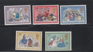 Gran Bretaña #879 - 883 1979 Serie completa Nuevas LH "Navidad"
