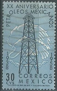 Mexico  #903   1958  "XX Aniversario de Petróleos Mexicanos"