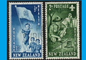 Nueva Zelanda #B42 - B43   1953  Serie completa  "Scouts"