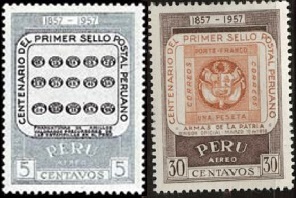 PERU #C131 y #C135  1957  Nuevas NH