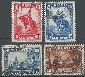 PERU #319 - 322 1934