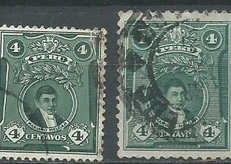 Peru #243 1924 y #277 1931