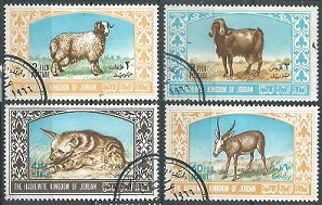 Jordania #544 - 545, #C46 y #C48  1967