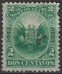 Peru # 106 1886   Nueva (Hinged) Scott $1.25