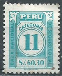 Peru - Sello del Seguro Social nuevo
