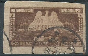Poñonia - Viñeta de caridad postal post II guerra  1946